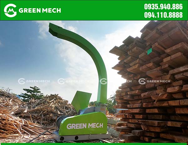 Máy băm gỗ GREEN MECH công suất 3 tấn
